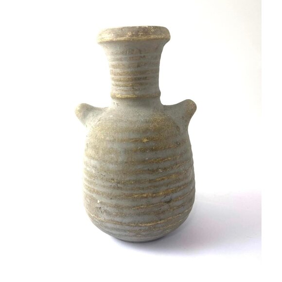 Pottery Vase with Star of David, Fish, Menorah Religious Decor - Picture 3 of 3